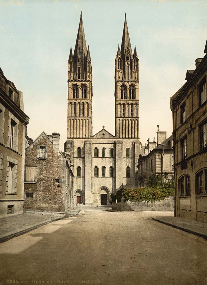 Caen. Saint Etienne Church, 1890