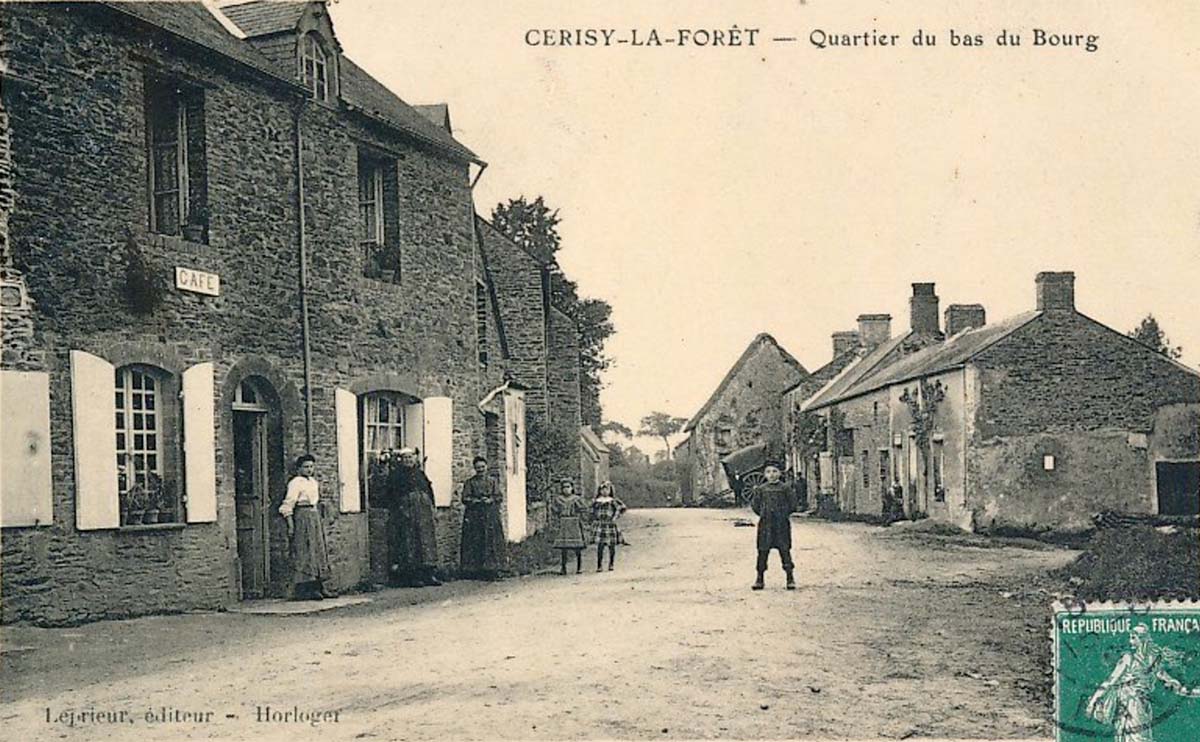 Cerisy-la-Forêt. Quartier du bas de Bourg