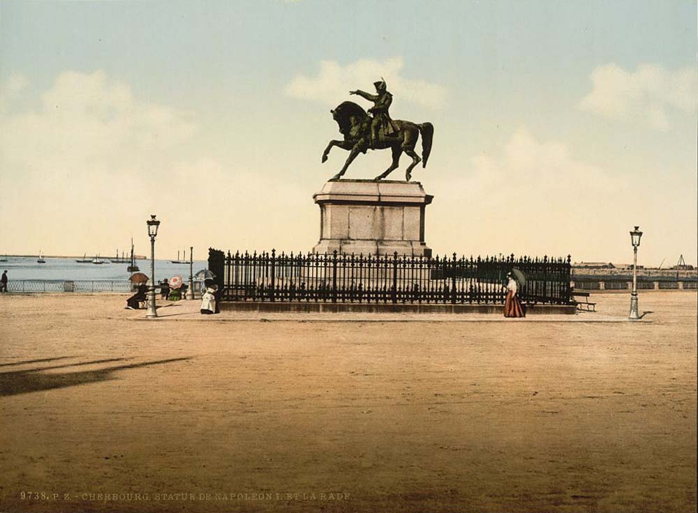 Cherbourg-Octeville. Cherbourg - Statue of Napoleon I, 1890