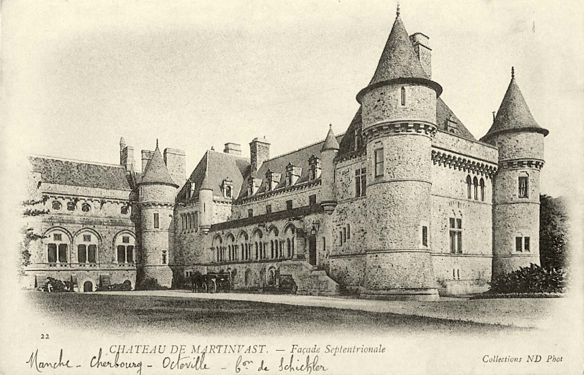 Cherbourg-Octeville. Octeville - Château de Martinvast, Façade Septentrionale