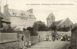 Cherbourg-Octeville. La Mairie et l'Église