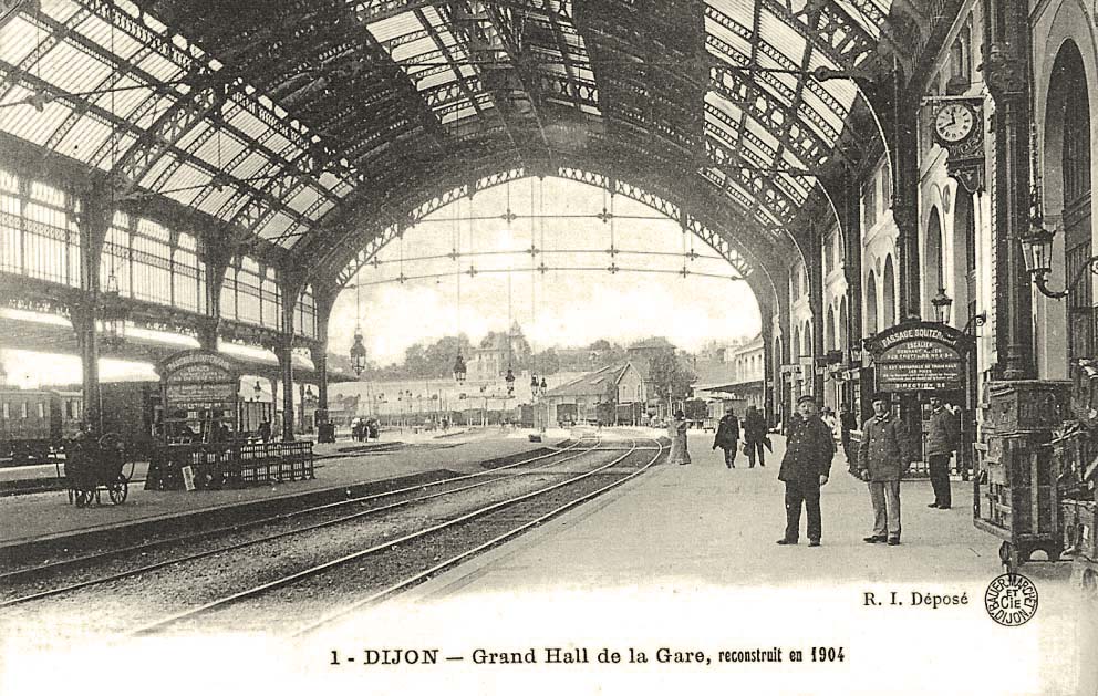 Dijon. Grand hall de la Gare, reconstruit en 1904