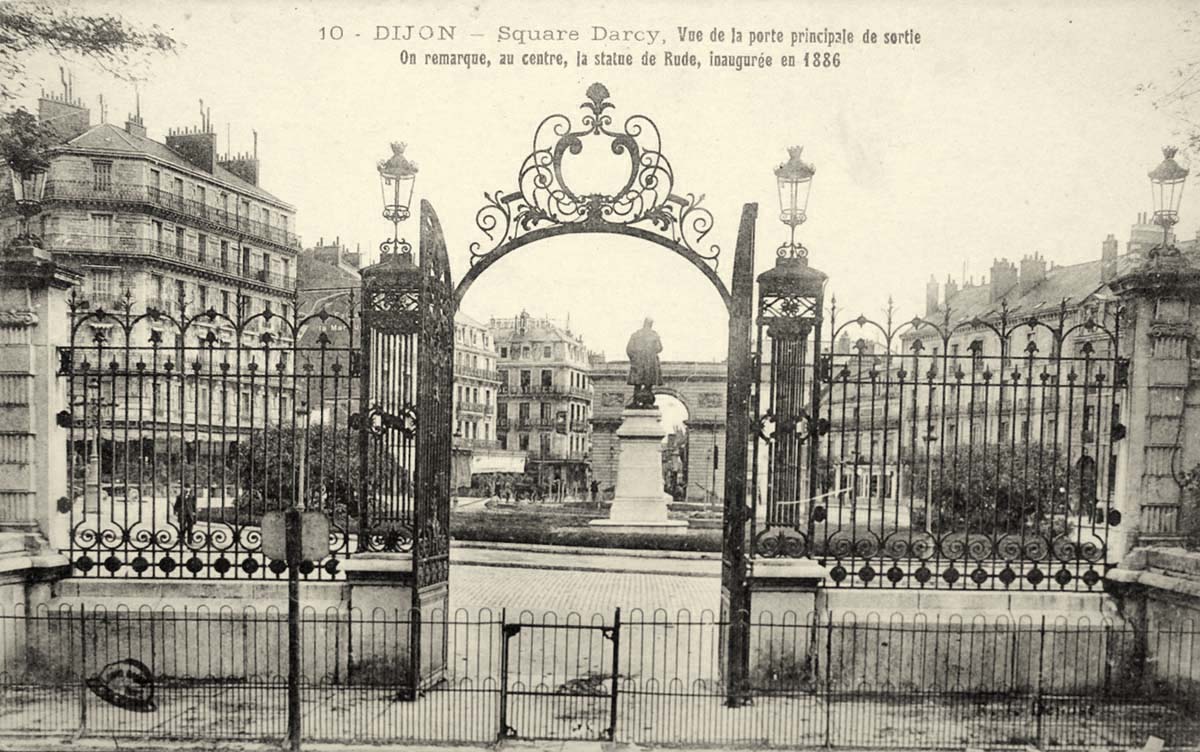 Dijon. Place Darcy, 1886