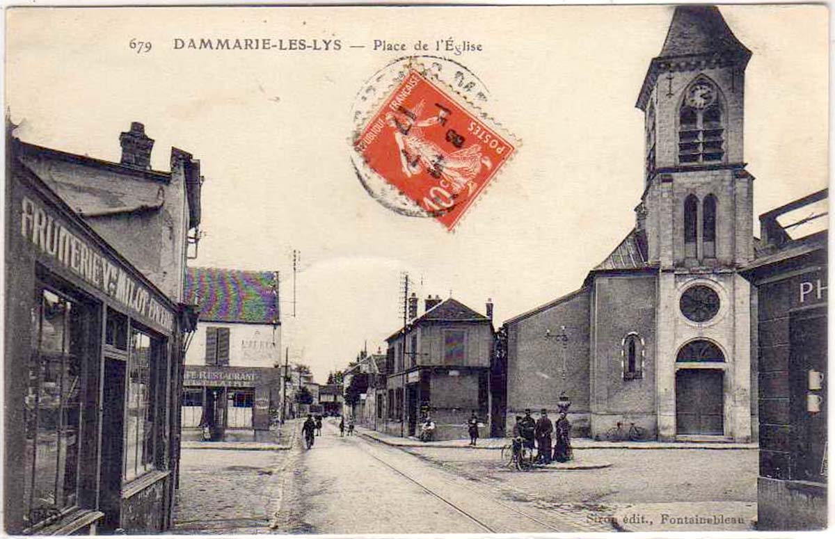 Dammarie-les-Lys. Place de l'Église, 1917