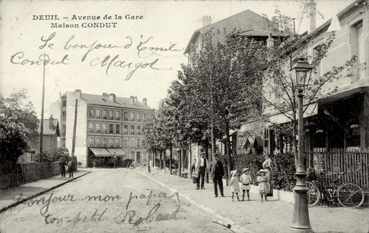 Deuil-la-Barre. Avenue de la Gare - Maison Condut