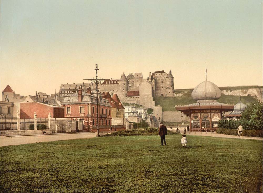 Dieppe. Old castle, 1890