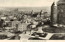 Dieppe. Vue panoramique de la Ville