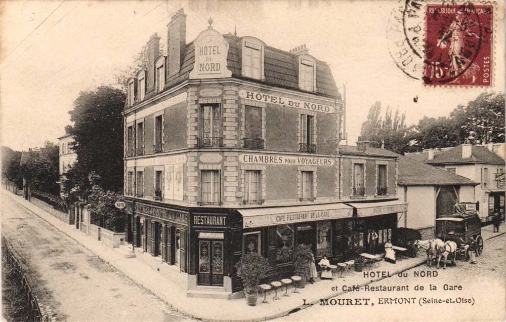 Ermont. Hôtel du Nord et Café Restaurant de la Gare