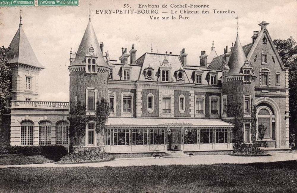 Évry. Château des Tourelles (vue sur le Parc)