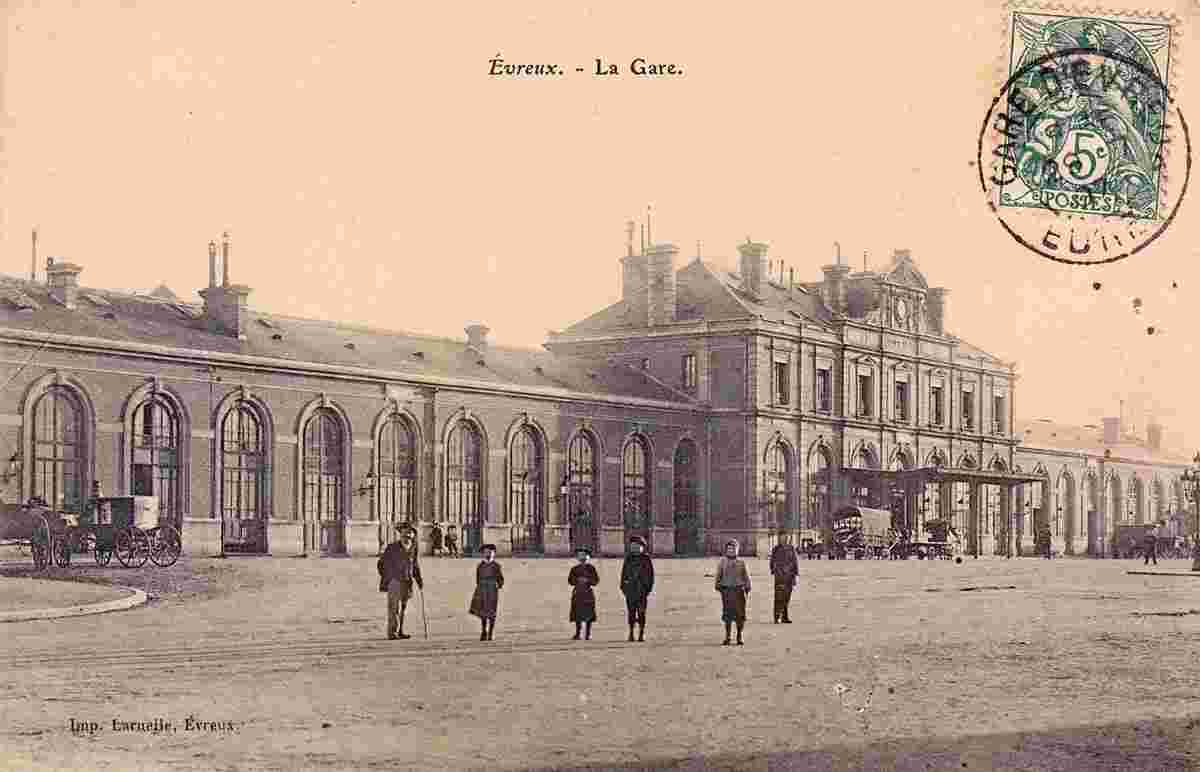 Évreux. La Gare, 1907