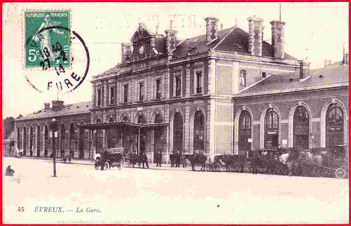 Évreux. La Gare, 1914