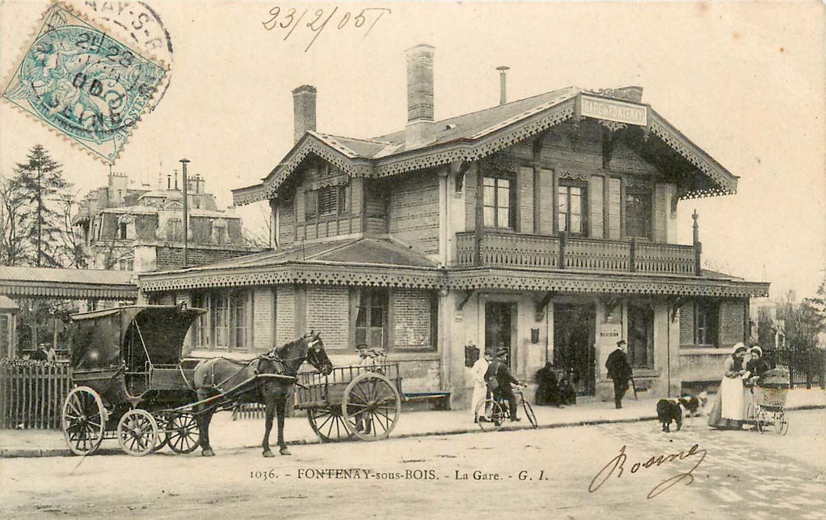 Fontenay-sous-Bois. La Gare, 1905