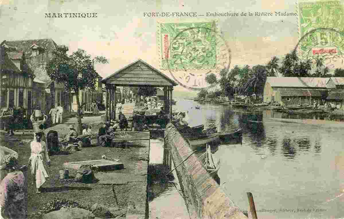 Fort-de-France. Embouchure de la Rivière Madame