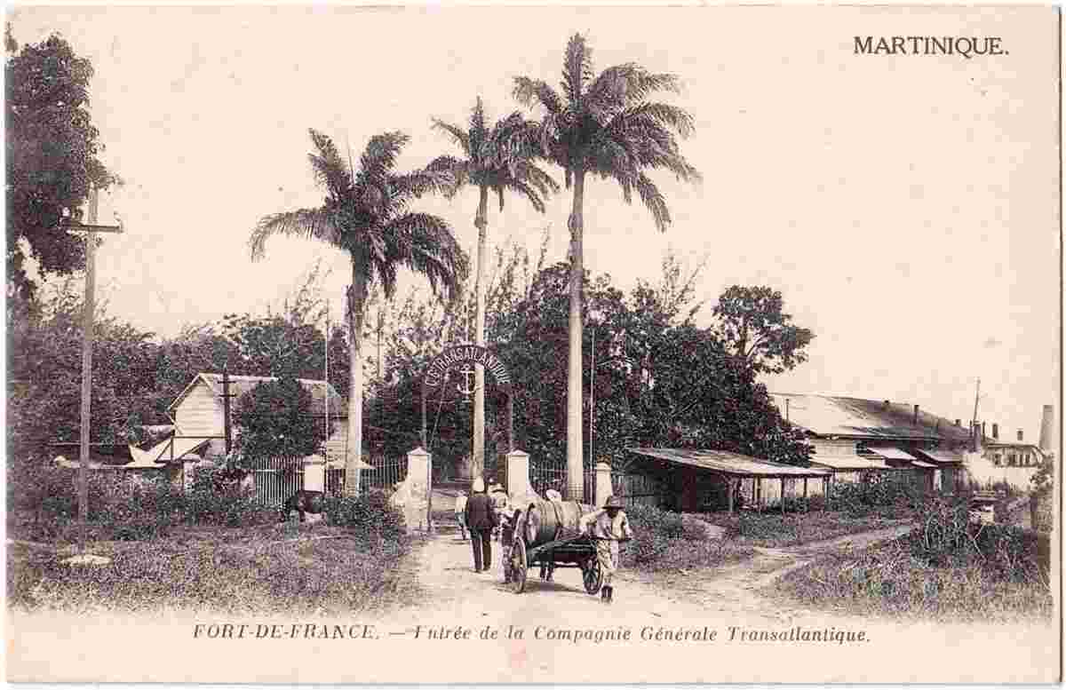 Fort-de-France. Entrée de la compagnie Générale Transatlantique