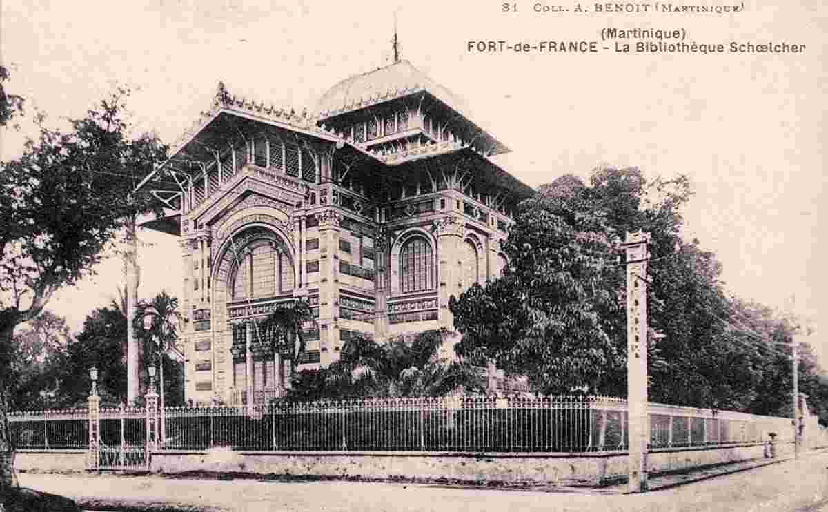 Fort-de-France. La Bibliothèque Schoelcher