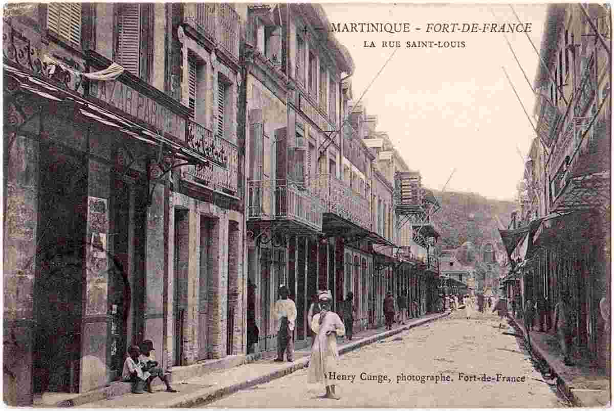 Fort-de-France. Rue Saint-Louis, 1905
