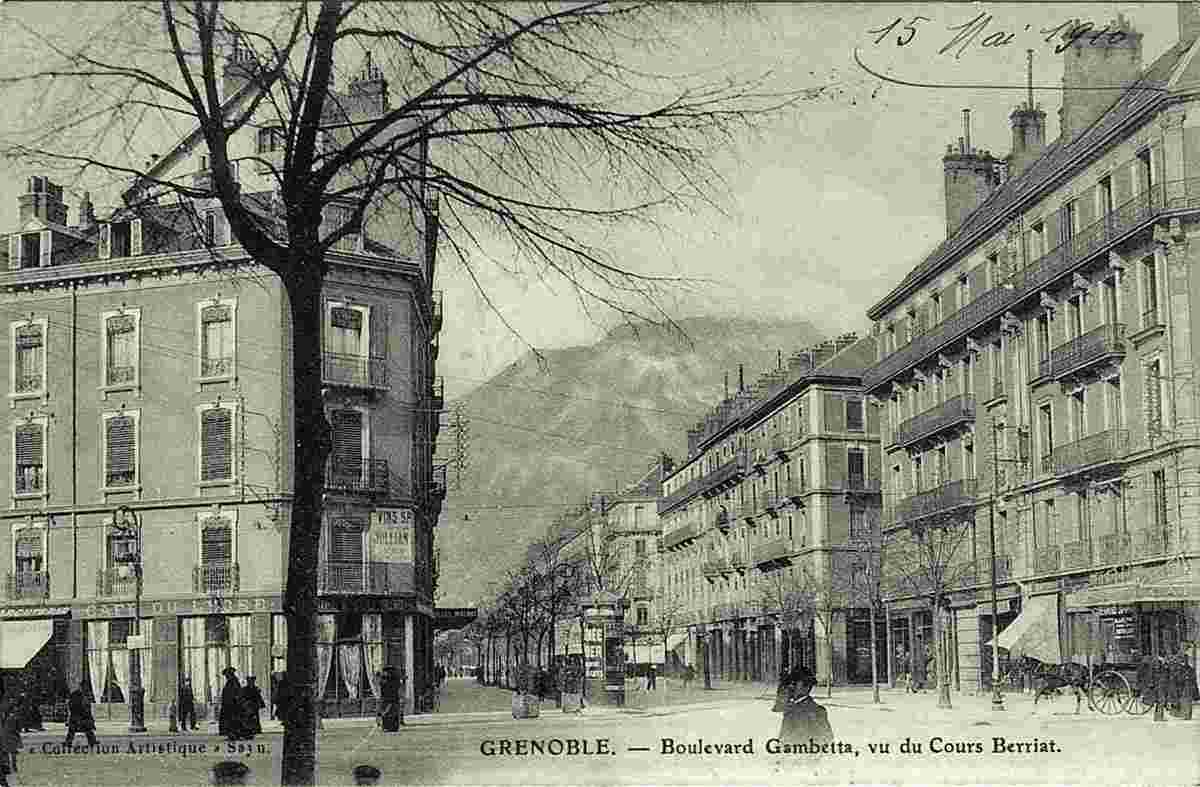 Grenoble. Boulevard Gambetta, 1910