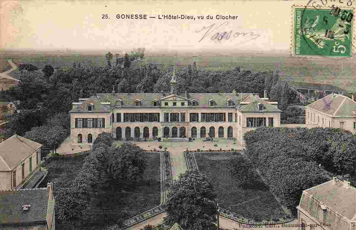 Gonesse. Hôtel-Dieu, vu du Clocher, 1913