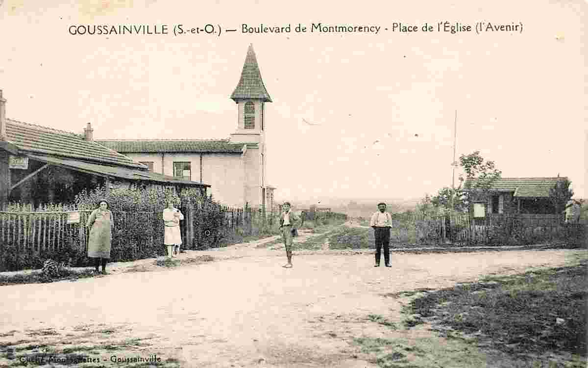 Goussainville. Boulevard de Montmorency, Place de l'Église