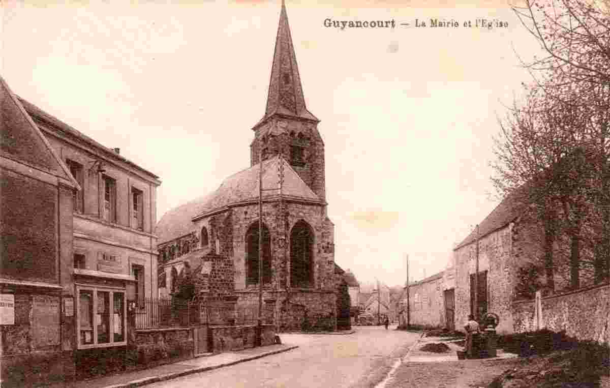 Guyancourt. Mairie et l'Église