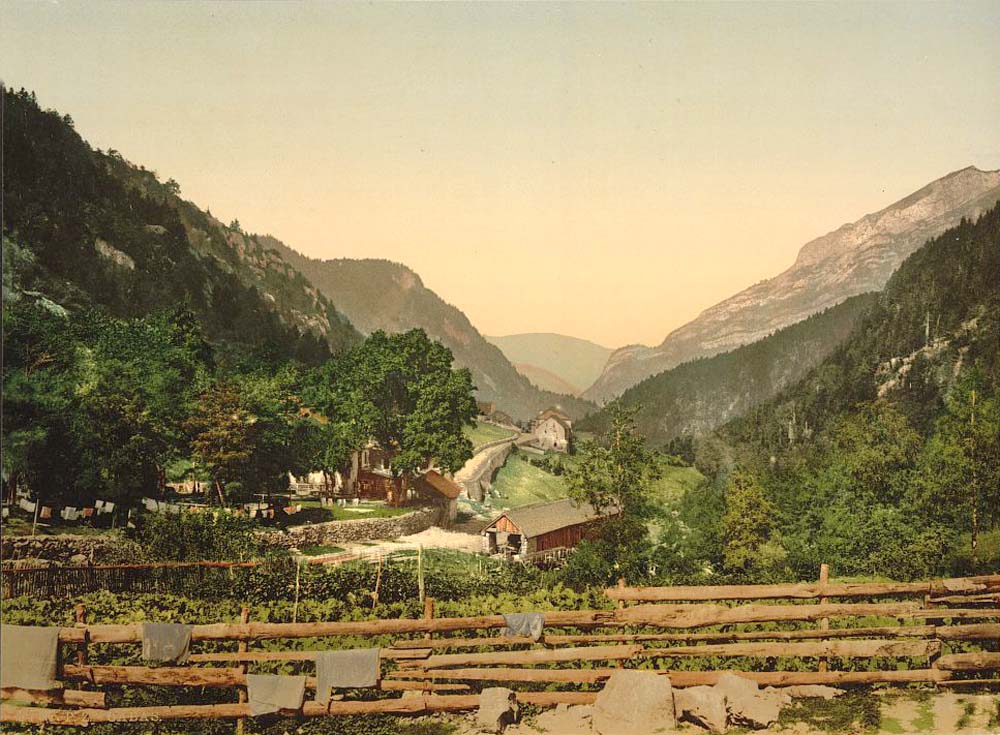Gabas. Panorama of Gabas, 1890