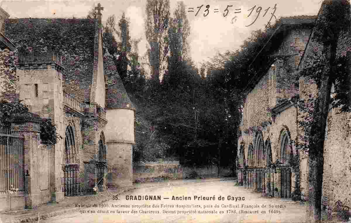 Gradignan. Ancien Prieuré de Cayac, 1917