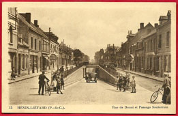 Hénin-Beaumont. Rue de Douai et Passage Souterrain