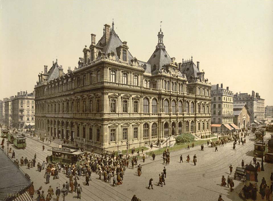Lyon. La Bourse, vers 1890