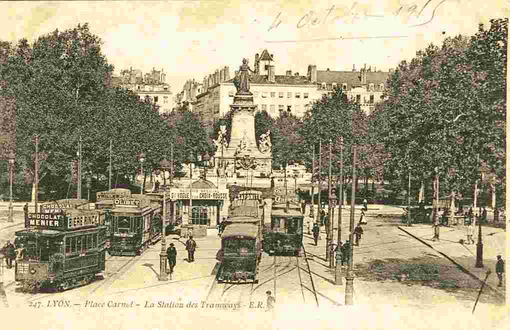 Lyon. Place Carnot, 1915