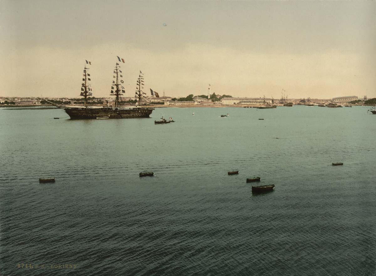 Lorient. General view from Point Pen-Mane, 1890