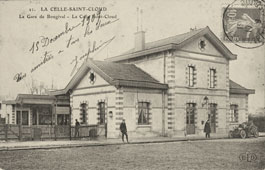 La Celle-Saint-Cloud. La Gare de Bougival, 1909