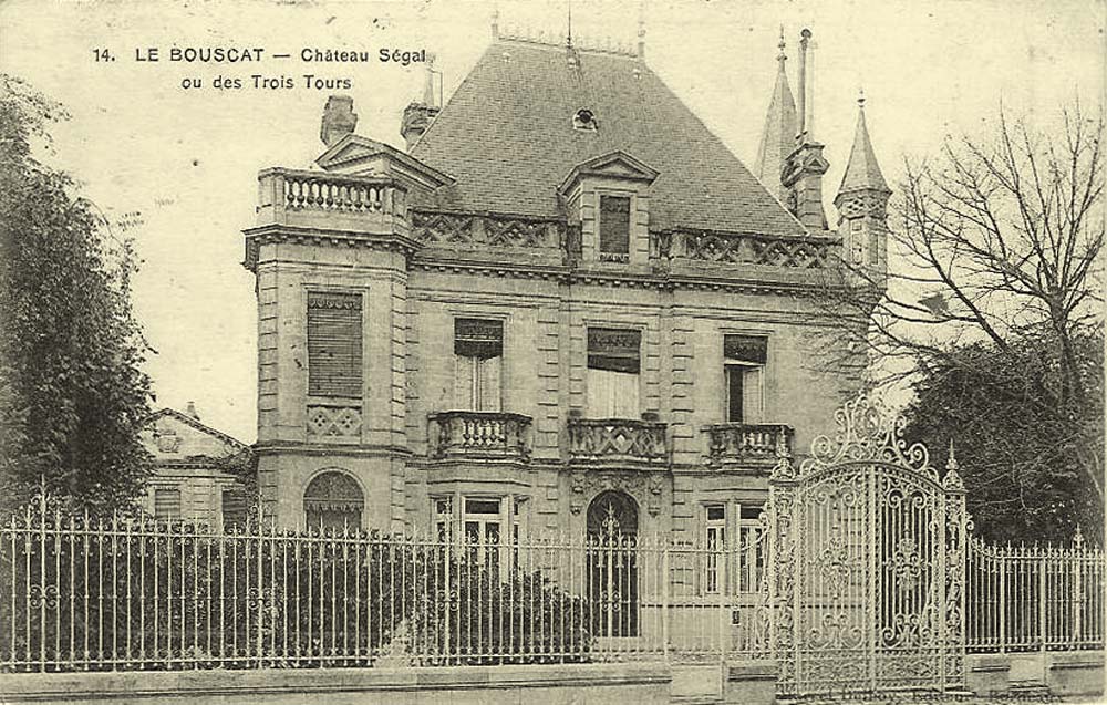Le Bouscat. Château Segal ou des Trois Tours