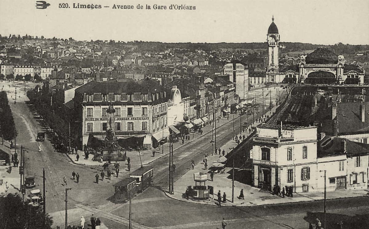 Limoges. Avenue de la Gare d'Orléans