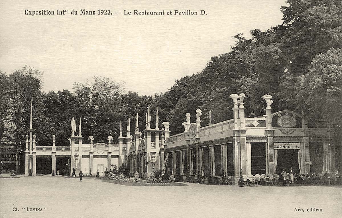 Le Mans. Exposition du Mans 1923, Le Restaurant et Pavillon D