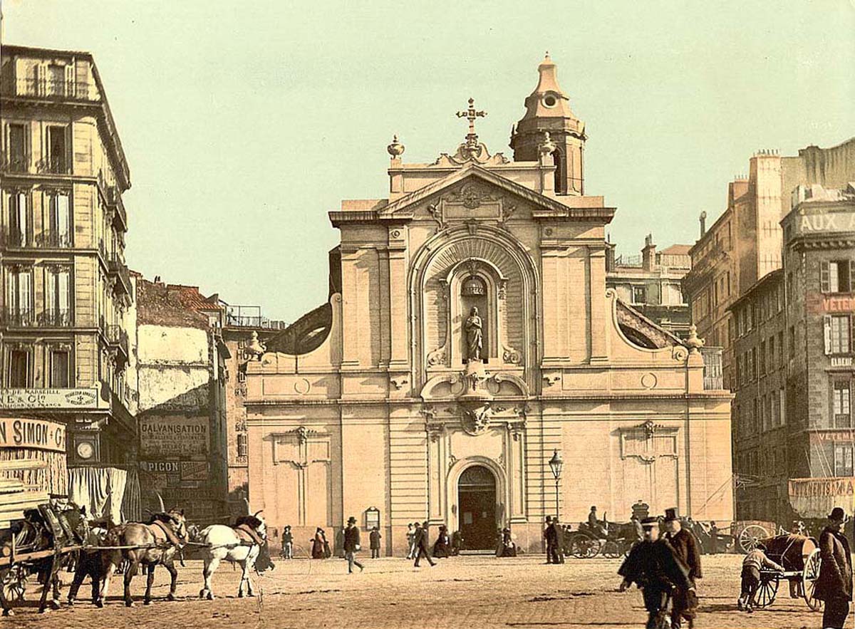Marseille. L'Église Saint-Ferréol les Augustins, vers 1890