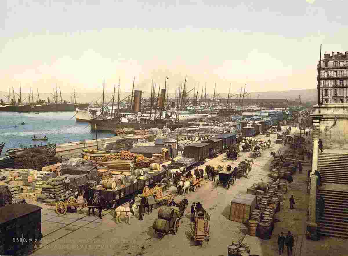 Marseille. Quay de la Joliette, vers 1890