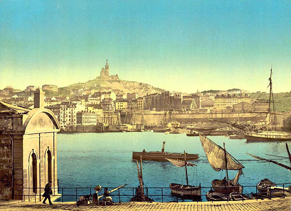 Marseille. Vue sur la Ville et le port, vers 1890