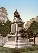 Paris. Alexandre Dumas' monument, circa 1890