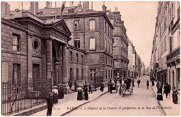 Paris. Hôpital de la Charité et Rue de l'Université