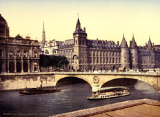 Paris. Palais de Justice, circa 1890