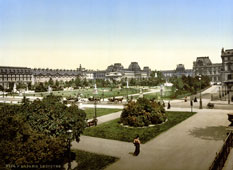 Paris. The Louvre, circa 1890