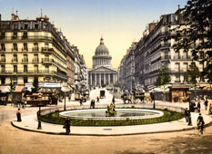 Paris. The Pantheon and the rue Soufflot, circa 1890