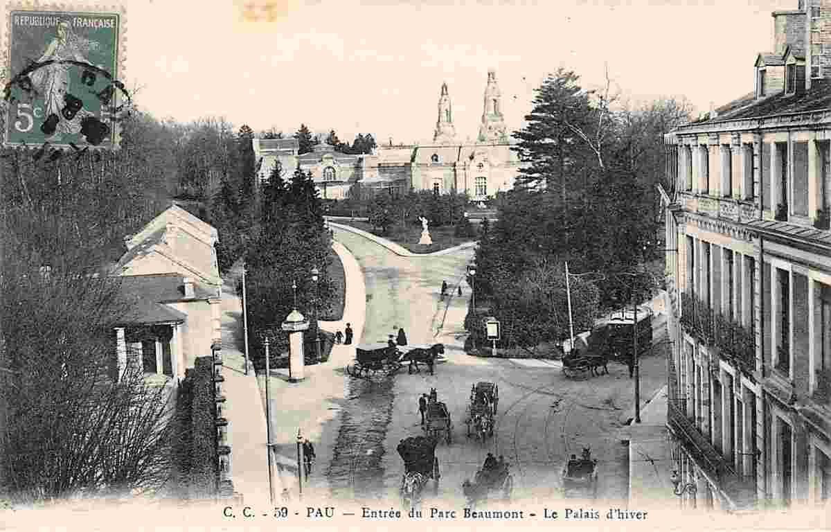 Pau. Parc Beaumont, le Palais d'hiver, 1911
