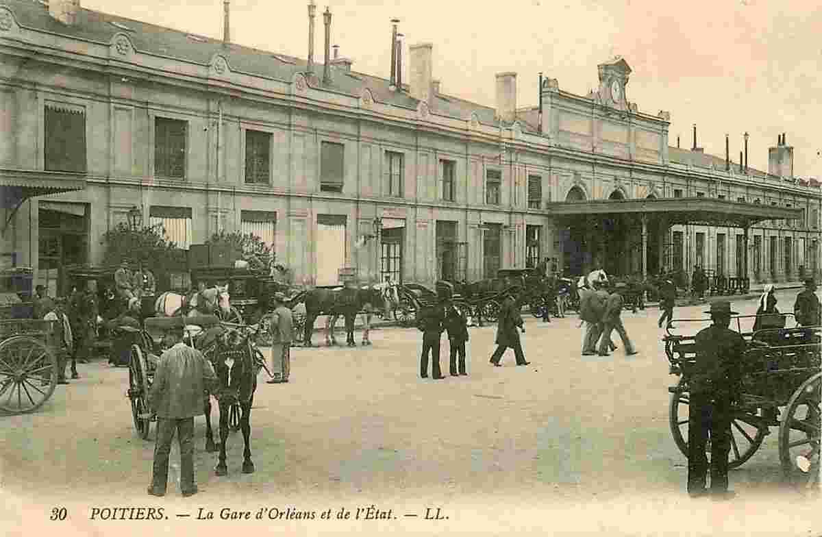 Poitiers. La Gare d'Orléans et de l'État