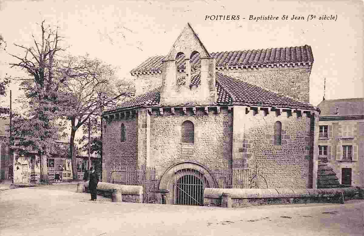 Poitiers. Le Temple Saint-Jean, Baptistère
