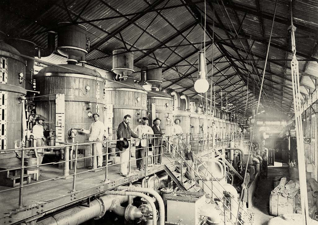 Pointe-à-Pitre. Darboussier Distillery, Interior, 1900