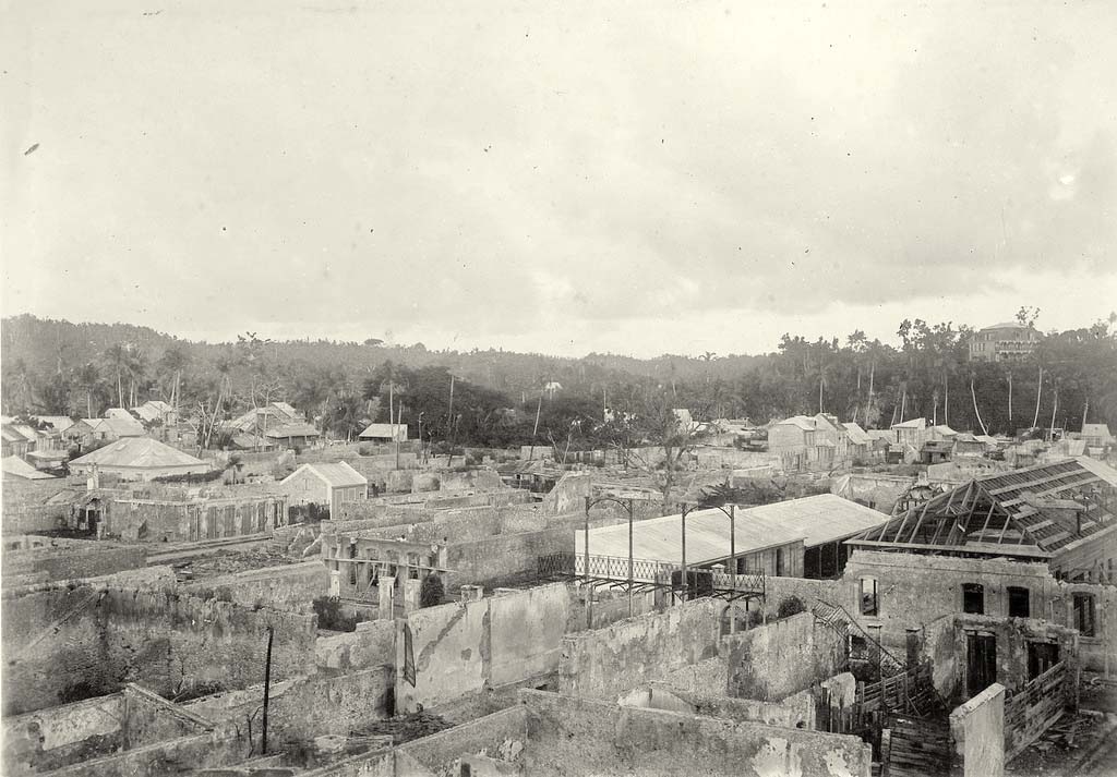 Pointe-à-Pitre. Ruins of the Fire of April 7, 1899