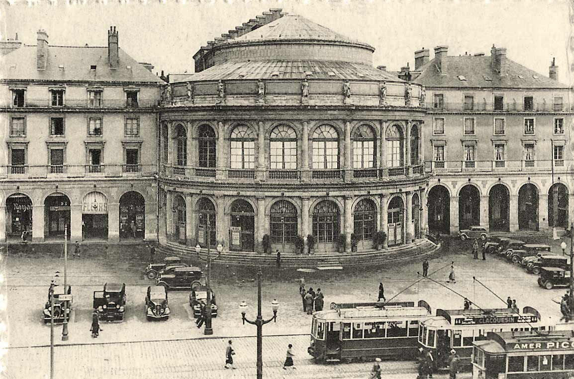 Rennes. Le Théâtre, construit en 1832, incendié en 1850