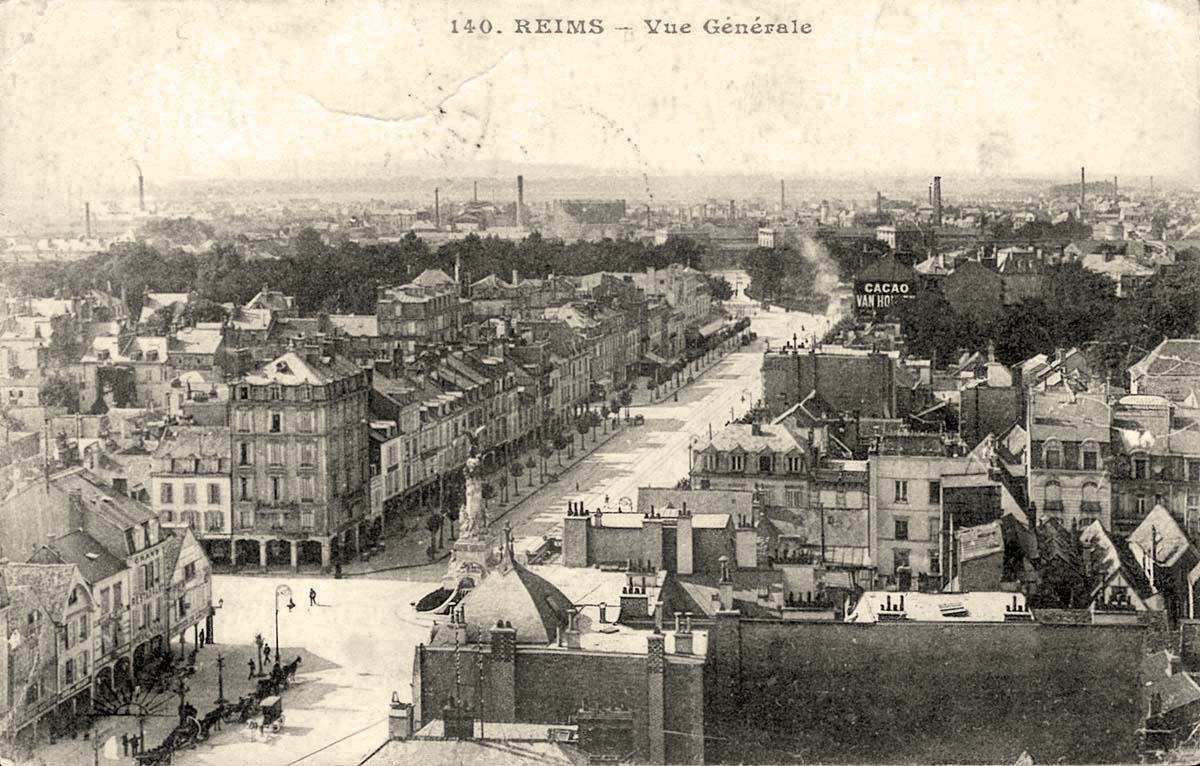 Reims. Panorama de ville, 1911