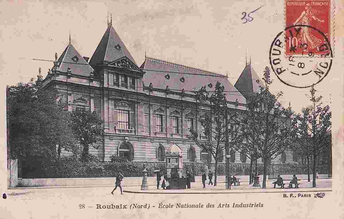 Roubaix. Ecole Nationale des Arts Industriels, 1909